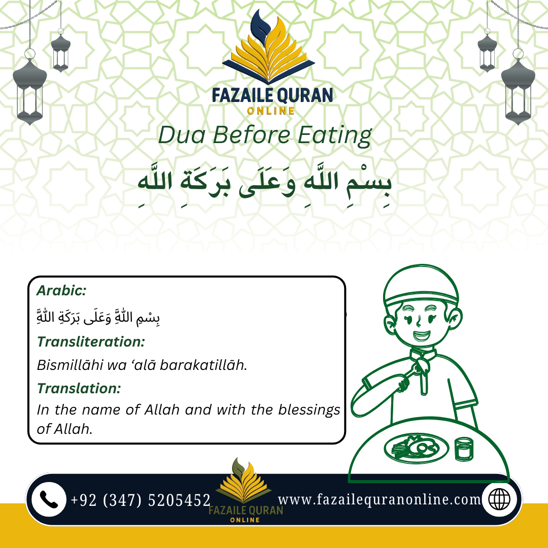 Dua Before Eating